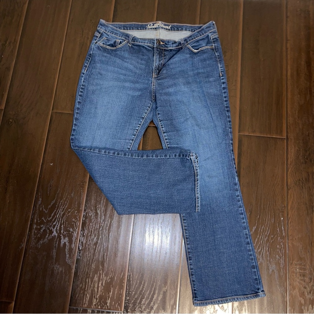 Old Navy the sweetheart bootcut jeans women’s size 14 short